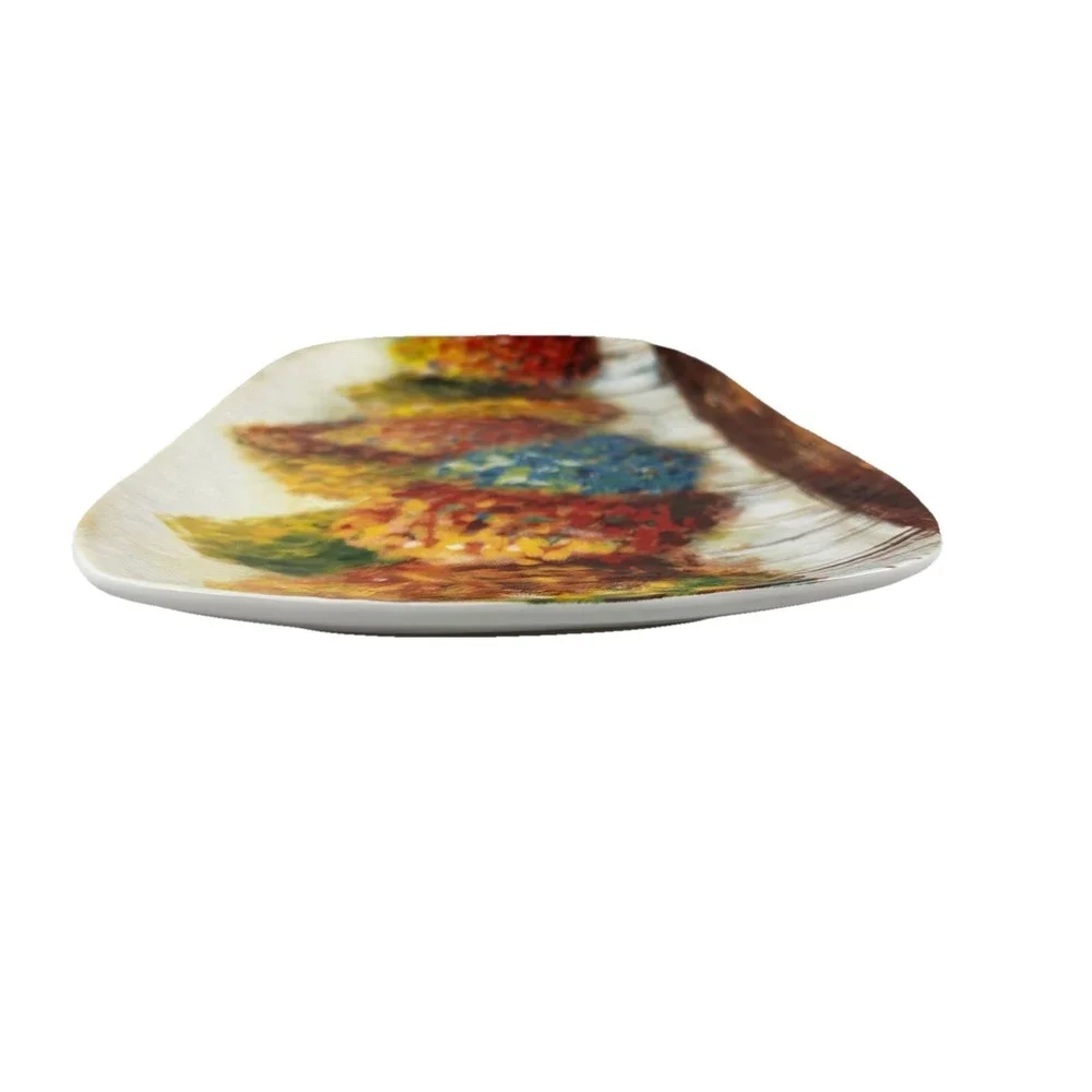 Pier 1 Imports Fall Leaves Trees Serving Platter Ironstone Large 16
